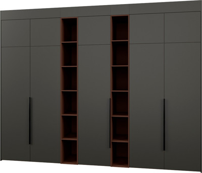 Шкаф Рэйгрупп Рэй S262-В16-3-WKL В16-3 (дуб веллингтон/кобальт/античная латунь) -