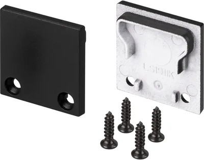 

Заглушка для профиля, SL-LINE-2011M SQUARE BLACK глухая / 029180