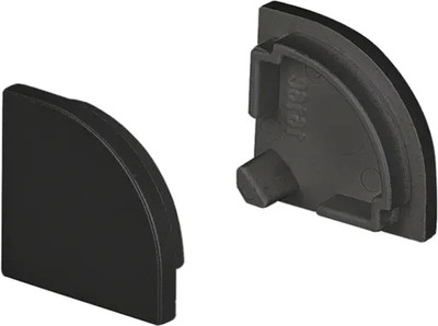 

Заглушка для профиля, SL-KANT-H16 ROUND BLACK глухая / 037516