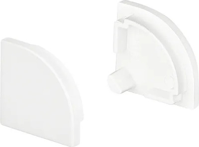 

Заглушка для профиля, SL-KANT-H16 ROUND WHITE глухая / 037547
