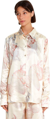 Блузка Mark Formelle 122869 (р.170-96-102, ракушки на сливочном) - 