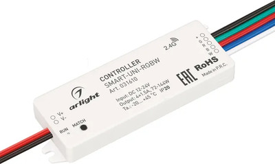 

Контроллер для светодиодной ленты, SMART-UNI-RGBW / 031610