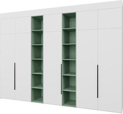 Шкаф Рэйгрупп Рэй S274-В17-2-EBZ В17-2 (дуб элисон/белый премиум/зеленый самшит) -