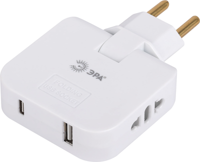Электроразветвитель ЭРА SPF-2-FL-USBC / Б0069090