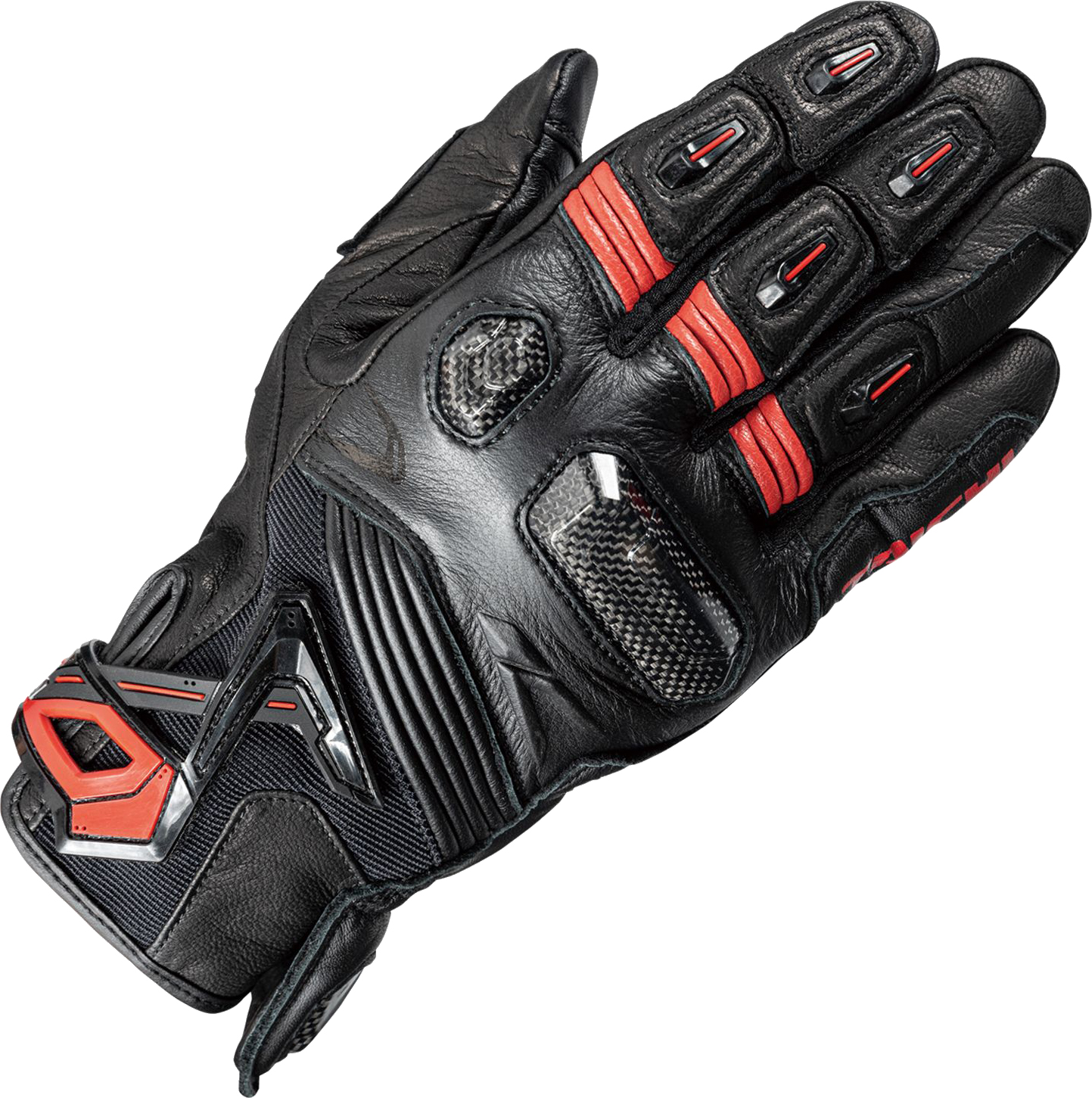 Мотоперчатки Taichi Raptor RST441-BK04-L (L, черный/черный/красный)