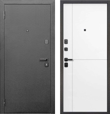 Входная дверь Guard МС-2 86x205 левая (антик серебро/светлый грей) -