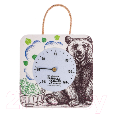 Термометр для бани Банная забава Медведь / 2798003