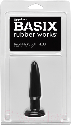 Пробка интимная Pipedream Beginner's Butt Plug / 21497 (черный)