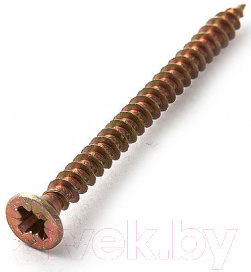 Саморез ЕКТ Универсальный 6x150 / V010192M (100шт, желтый цинк)