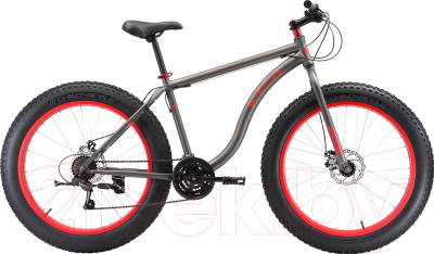 Велосипед Black One Monster 26 D 2019 (18, серый/вишневый)