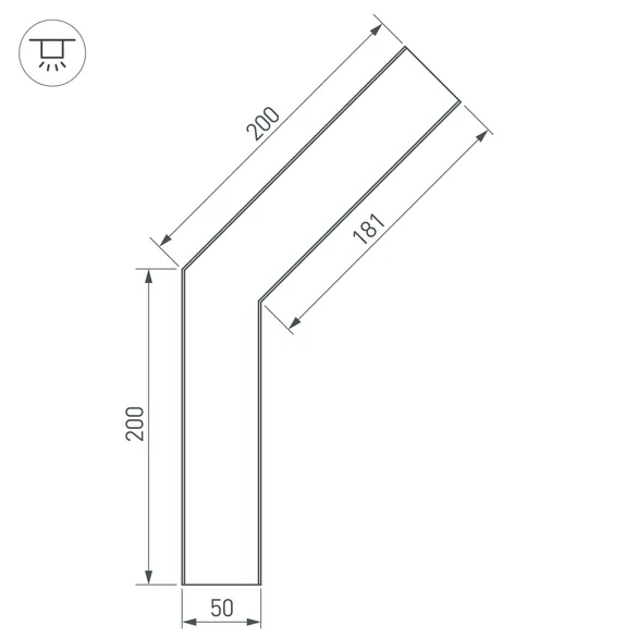 Коннектор для профиля для светодиодной ленты Arlight SL-LINE-5035-135 / 030113 — фото 3
