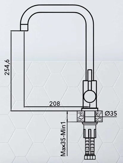 Смеситель AV Engineering AVZAR4-B304BK-737