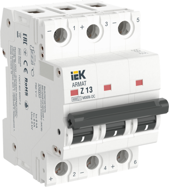 Выключатель автоматический IEK AR-M06N-3-Z013DC