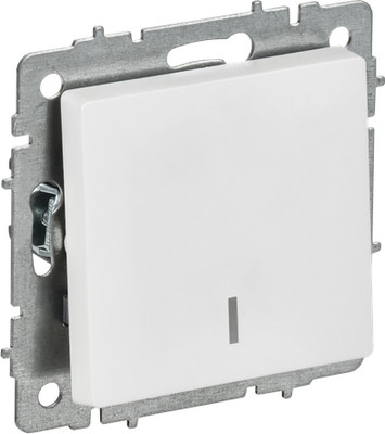 Выключатель IEK Brite BR-V12-1-10-K91 (арктический белый) - 