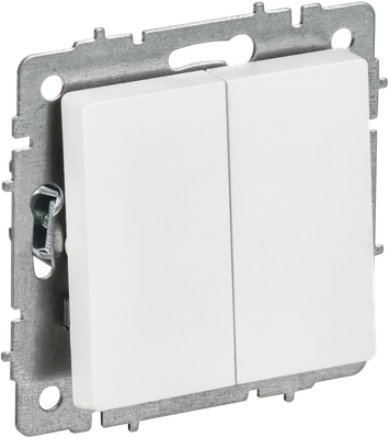 Выключатель IEK Brite BR-V20-0-10-K91 (арктический белый) - 