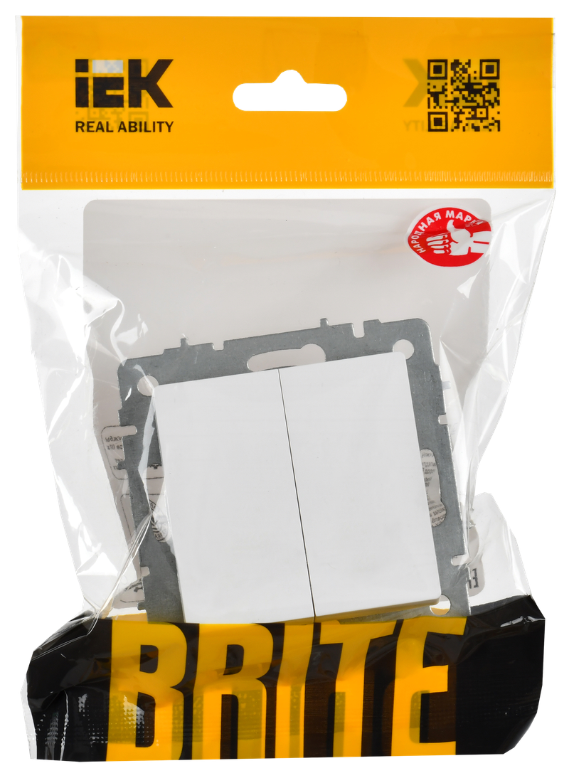 Выключатель IEK Brite BR-V23-0-10-K91 (арктический белый) — фото 6