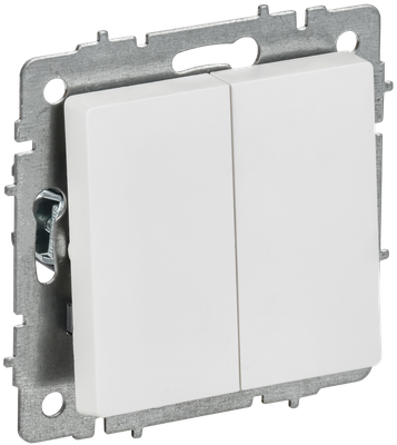 Выключатель IEK Brite BR-V23-0-10-K91 (арктический белый) - 