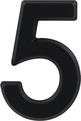 

Цифра дверная, 5 50мм самоклеющаяся / 20096