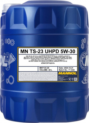 Моторное масло Mannol TS-23 UHPD 5W30 CK-4 / 7123 (20л) -