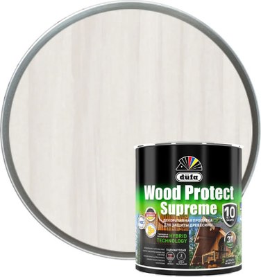 Пропитка для дерева Dufa Wood Protect Supreme (750мл, белый) - 