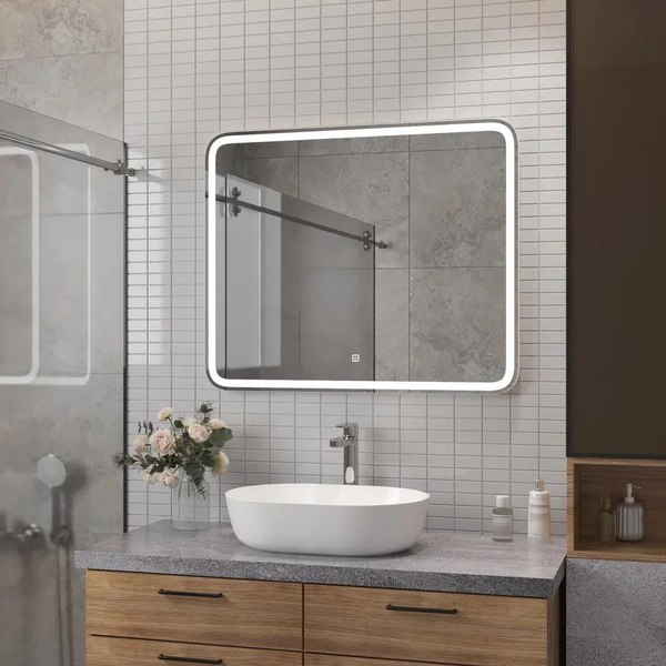 Купить Зеркало Континент Russo Led 80х70  