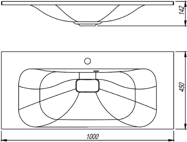 Купить Умывальник Symbolite Фортуна 100x45  