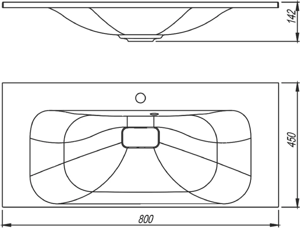 Купить Умывальник Symbolite Фортуна 80x45 в Барановичах