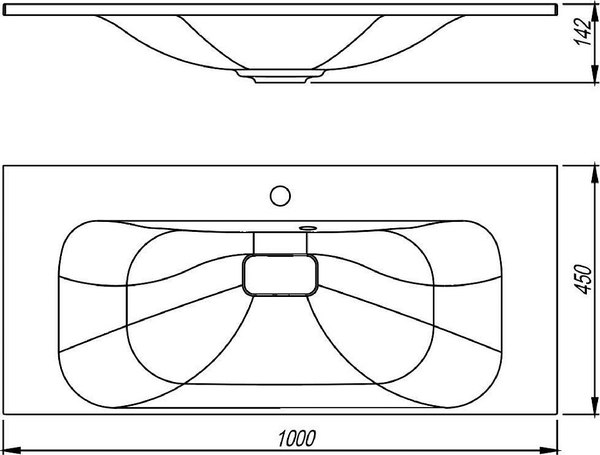 Купить Умывальник Symbolite Фортуна 100x45 в Молодечно