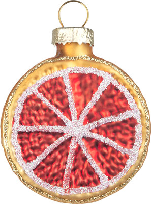 

Елочная игрушка, Красный апельсин 110248