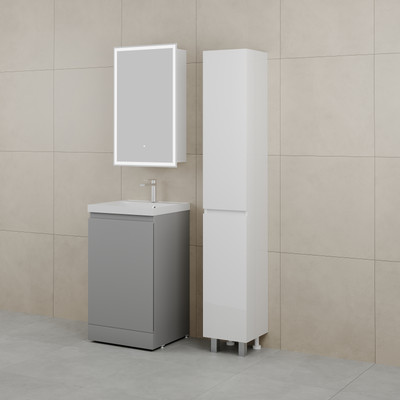 Тумба под умывальник Symbolite Батлер Люкс Plus 1 ящик (серый) - 