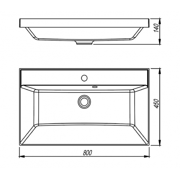 Купить Умывальник Symbolite Asti 80x45 в Борисове