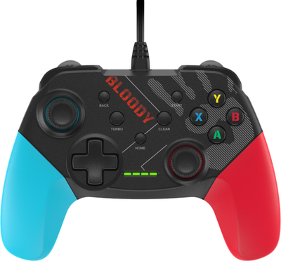 Геймпад A4Tech Bloody GP30 Sports (черный/голубой) - 