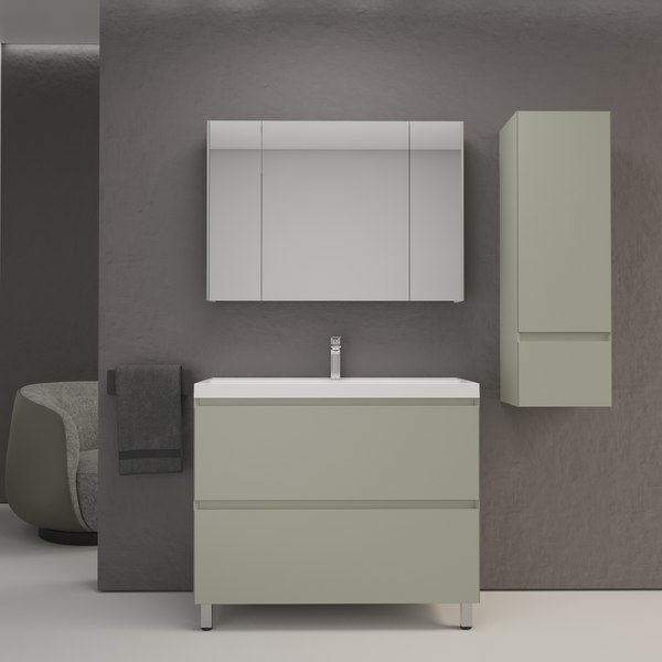 Купить Тумба под умывальник Symbolite Манхэттен 100 Plus 2 ящика в Гродно