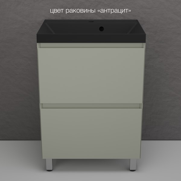 Купить Тумба под умывальник Symbolite Манхэттен 60 Plus 2 ящика в Минске