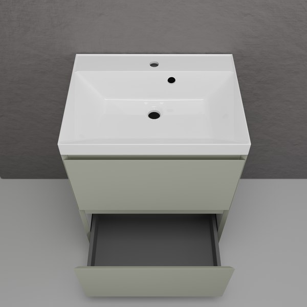 Купить Тумба под умывальник Symbolite Манхэттен 60 Plus 2 ящика в Минске