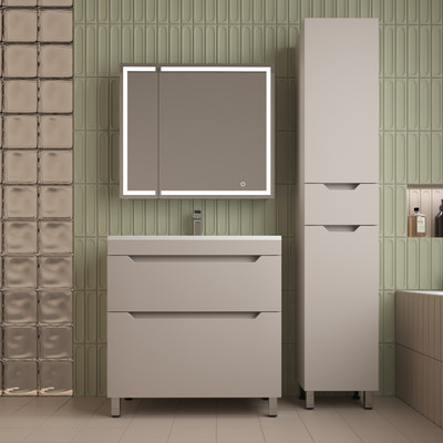 Тумба под умывальник Symbolite Остин 80 Plus 2 ящика (крем) - 