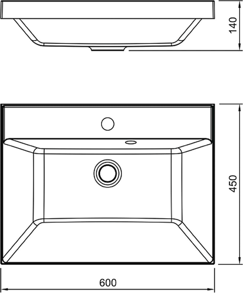 Купить Умывальник Symbolite Asti 60x45  