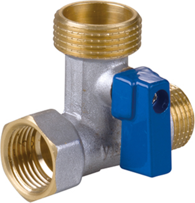 

Шаровой кран, 3-х проходной для стиральной машины 1/2"x3/4"x1/2" / VER343