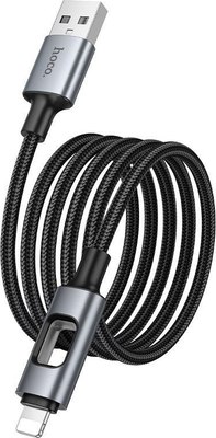 Кабель Hoco U144 Lightning (1.2м, черный) - 