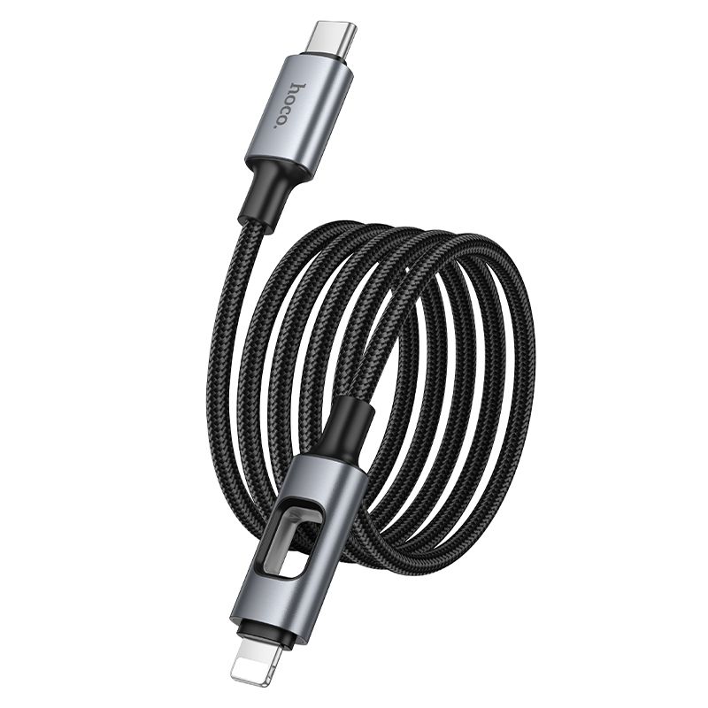 Кабель Hoco U144 Type-C to Lightning (1.2м, черный)
