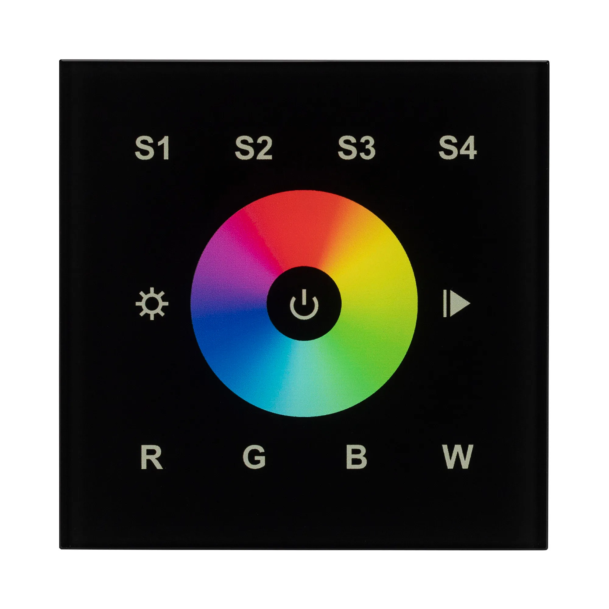 Выключатель Arlight Intelligent DALI-901-11-1G-4SC-RGBW-DT8-IN Black / 037199