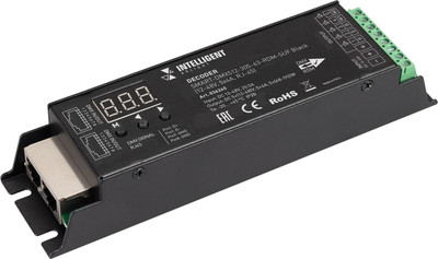 

Декодер для светодиодной ленты, Intelligent SMART-DMX512-305-63-RDM-SUF Black / 036245