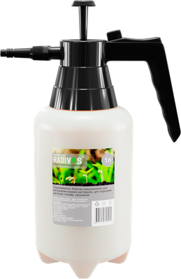 Опрыскиватель помповый Radivas С черной помпой и пластиковой форсункой 1л / 4627119145444 (натуральный) - 