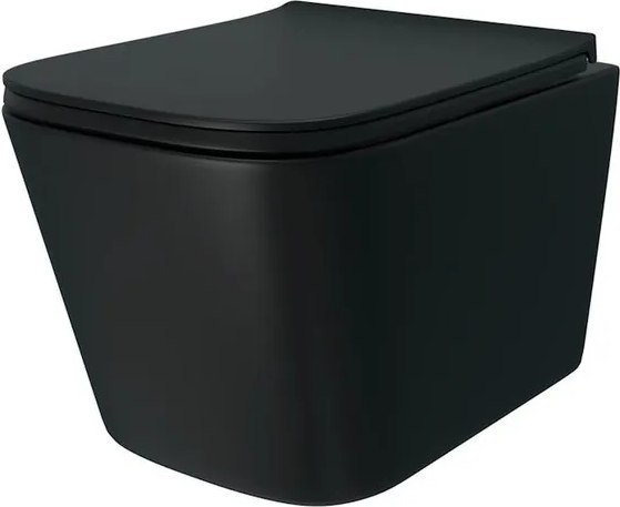 Купить Унитаз подвесной Teymi Helmi Pro Vortex Black / T40311 в Солигорске