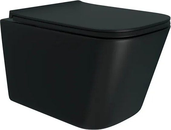 Купить Унитаз подвесной Teymi Helmi Pro Vortex Black / T40311 в Солигорске