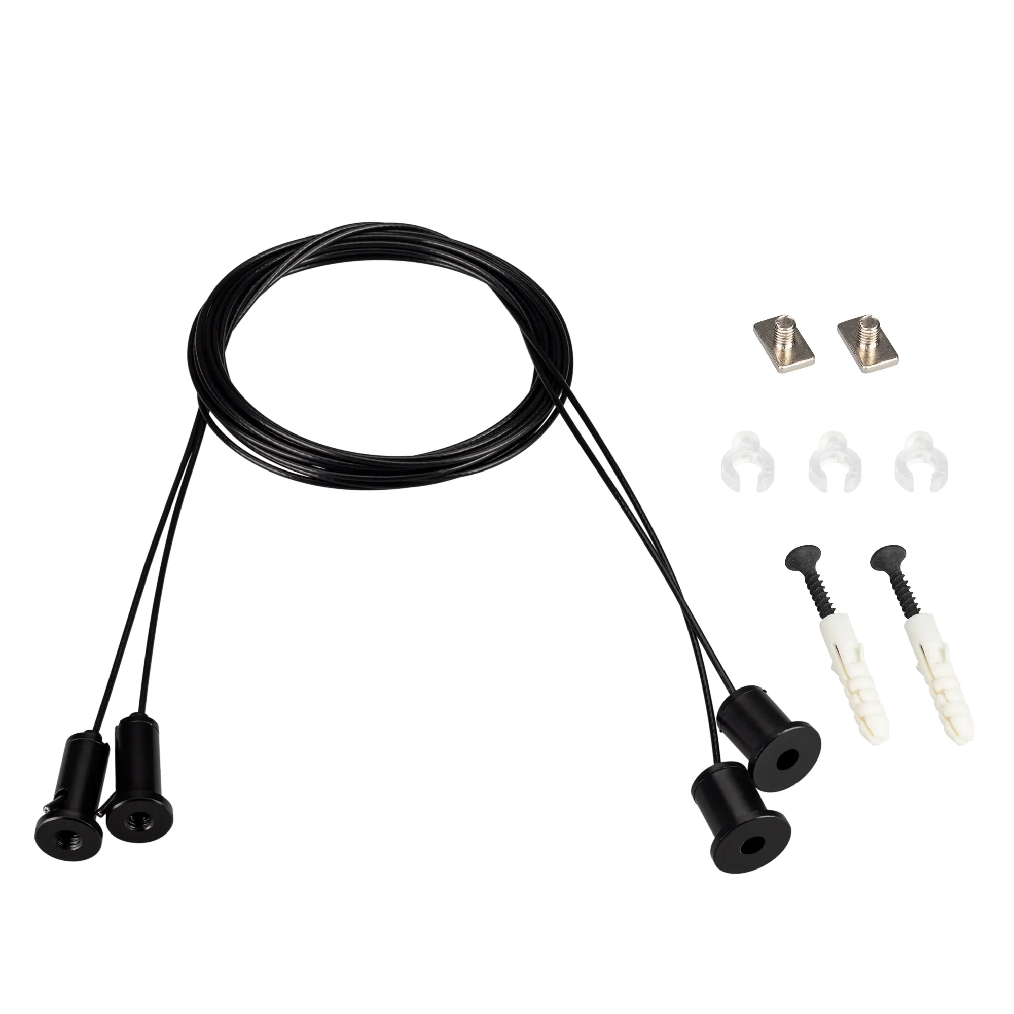 Крепление для трековой системы Arlight ARL-2x2m Set BLACK Pad 9x2mm / 039187(1)