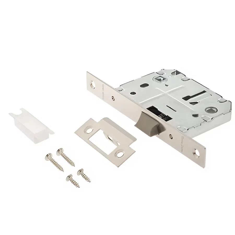Комплект дверной фурнитуры Code Deco Slim H-40136-A-NISM с фиксатором (никель супер матовый) — фото 2