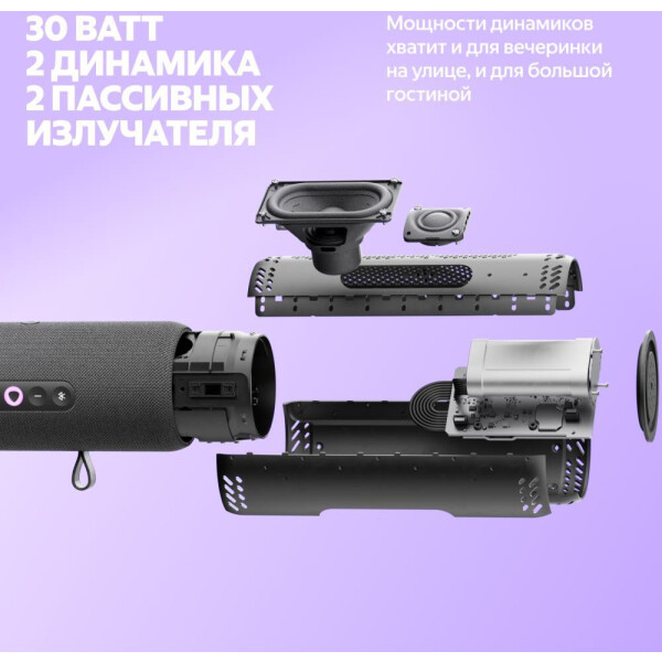 Умная портативная колонка Яндекс Станция Стрит YNDX-00030VIO (фиолетовый) — фото 6