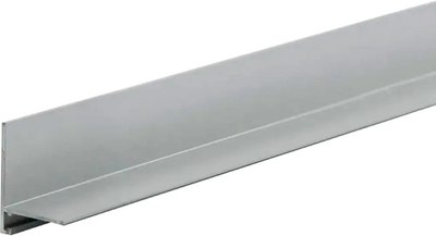 Микроплинтус КТМ-2000 MC16-20-01E 16-20мм 2.4м (серебристый) - 