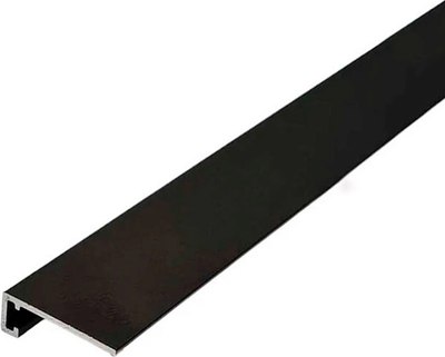 Микроплинтус КТМ-2000 MC18-05E 18мм 2.4м (черный) - 